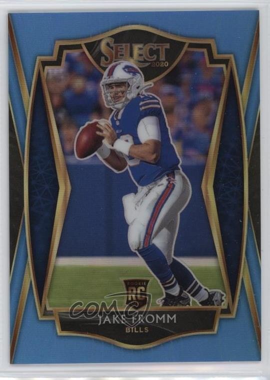 2020 Panini Select Premier Level Light Blue Prizm /99 Jake Fromm #149 3hd