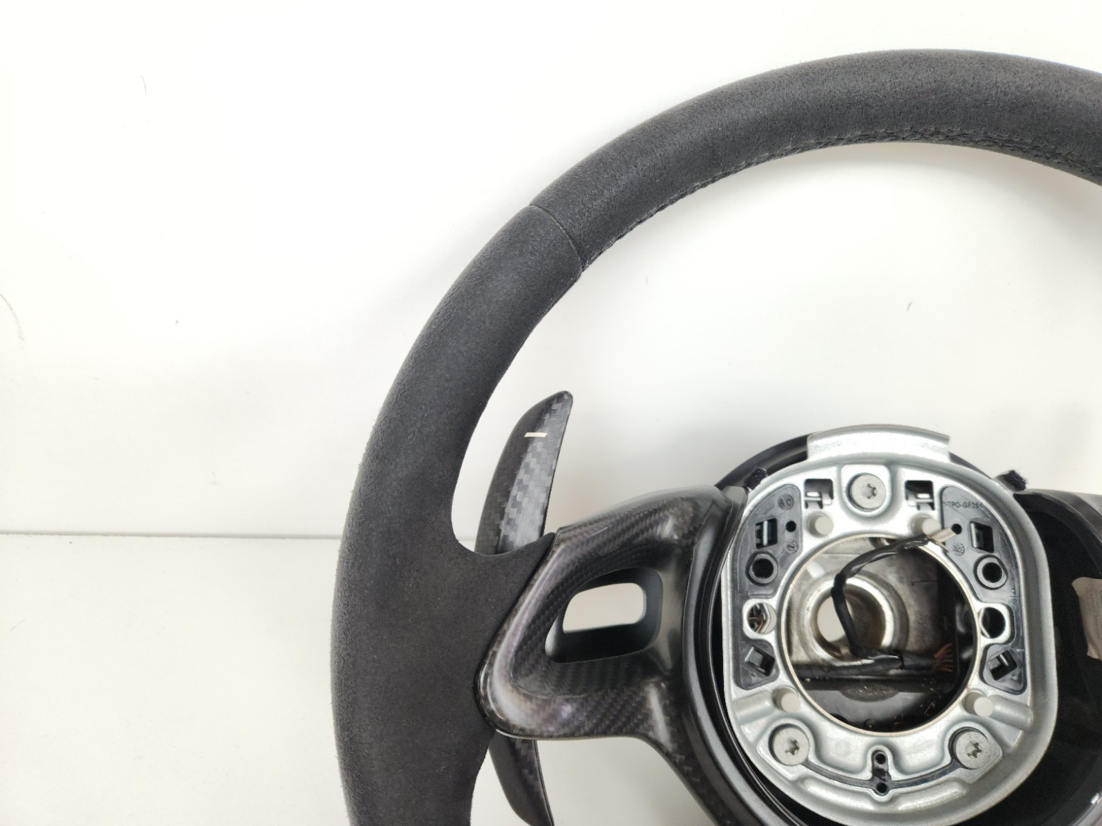 2015-2017 MCLAREN 675LT STEERING WHEEL CARBON FIBER ALCANTARA W PADDLE SHIFTERS