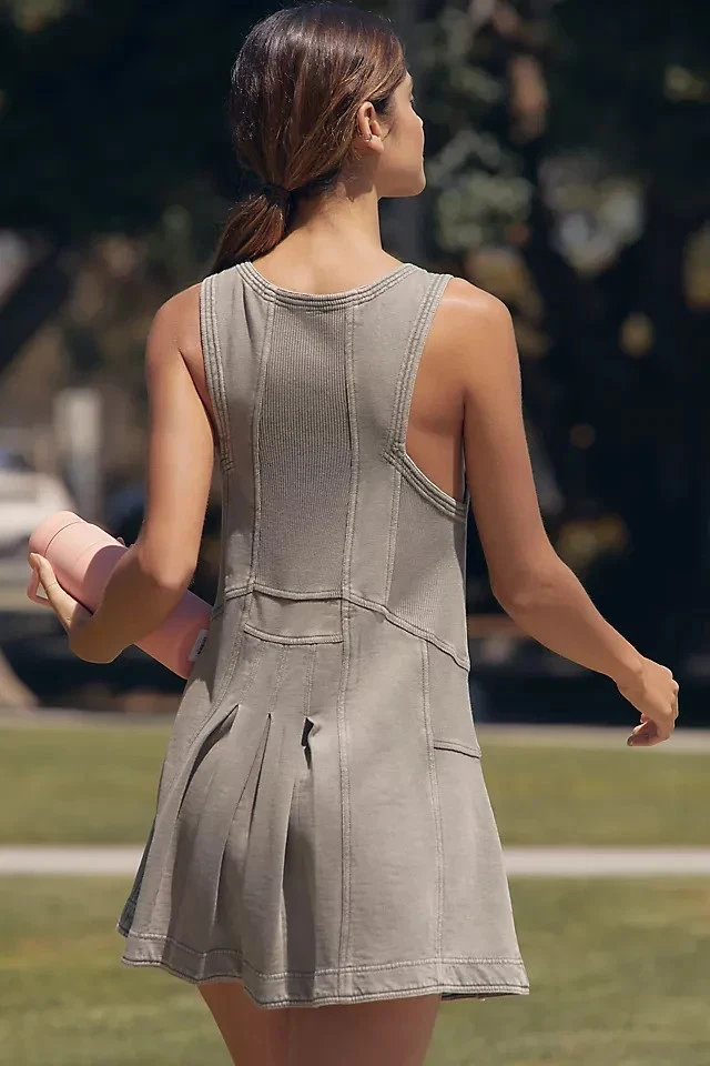 Daily Practice by Anthropologie Size S Practice Squad Mini Dress in Olive Green - Image 2 of 4