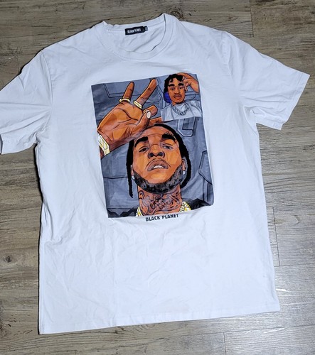 Oversized Black Planet Hiphop Pop Smoke Lil Tjay Shirt
