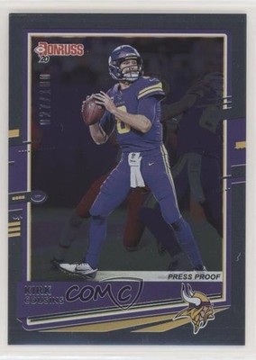 2020 Panini Donruss Photo Variation Press Proof Silver 27/100 Kirk Cousins 1u6