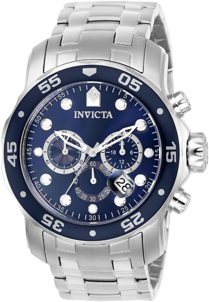 Invicta Men's 0070 Pro Diver Chronograph Blue Dial Quartz Da