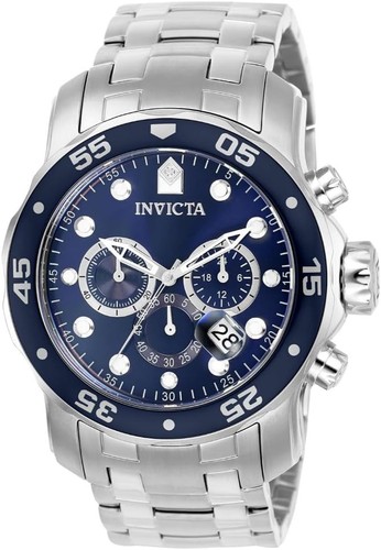 Invicta Men's 0070 Pro Diver Chronograph Blue Dial Quartz Date Watch NIB