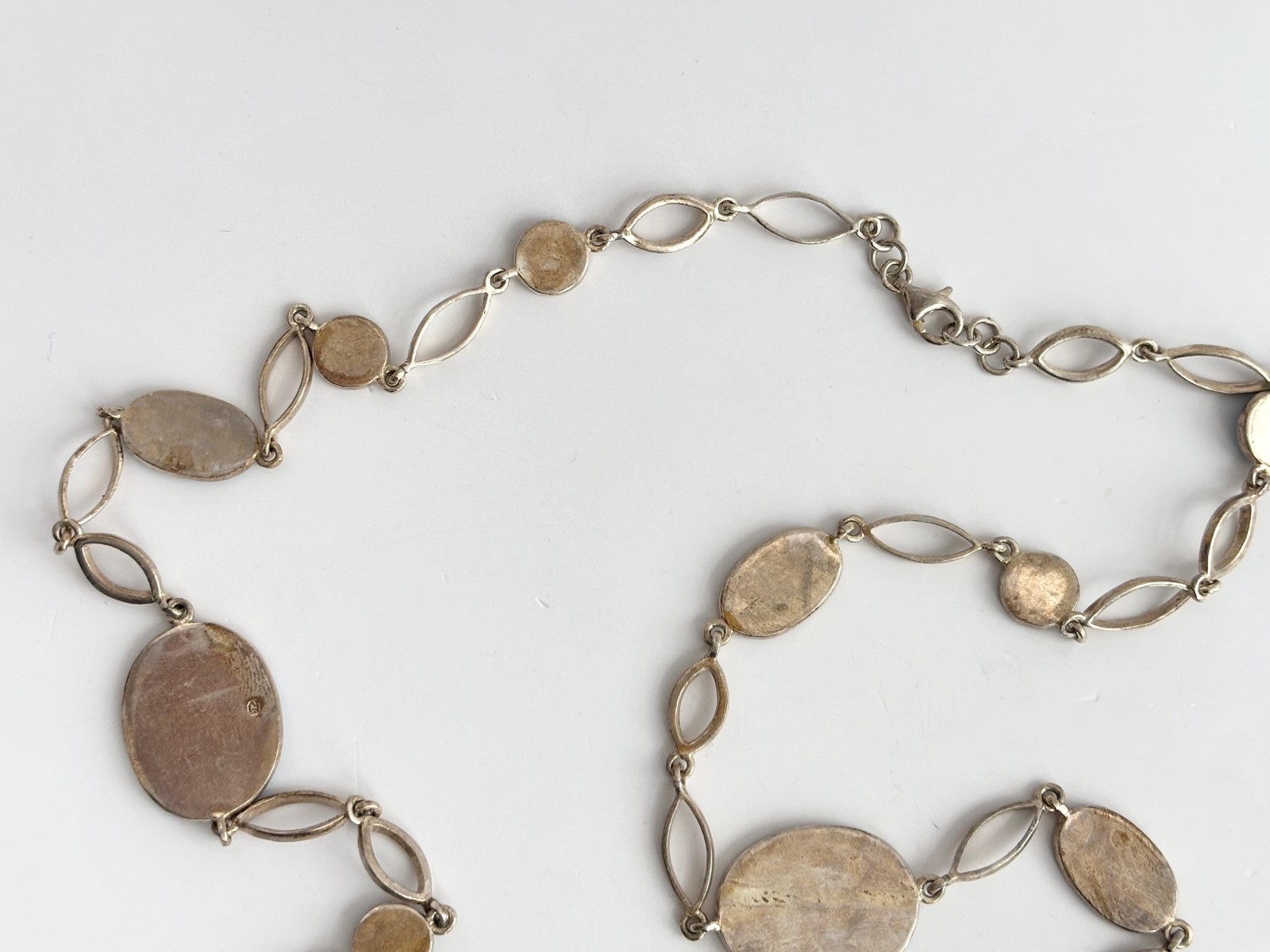 Blue Opal Gemstone Solid Sterling Silver 925 Vint… - image 10