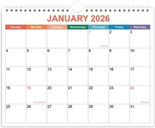 Calendar 2026, Wall Calendar 2026-2027 from January 2026 - June 2027, 18 Months 