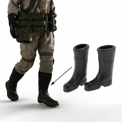 1:12 Actionfigur Schuhe Stiefel Männer Puppenkostüm für 6 Zoll männlichen Puppenkörper