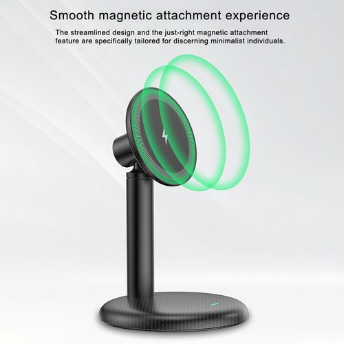 360 Degree Rotating Magnetic Wireless Charging Stand 15W for Desk and Bedside - Afbeelding 8 van 10