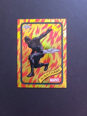 2025 Topps Chrome Marvel Nighthawk #20 Human Torch Refractor /39