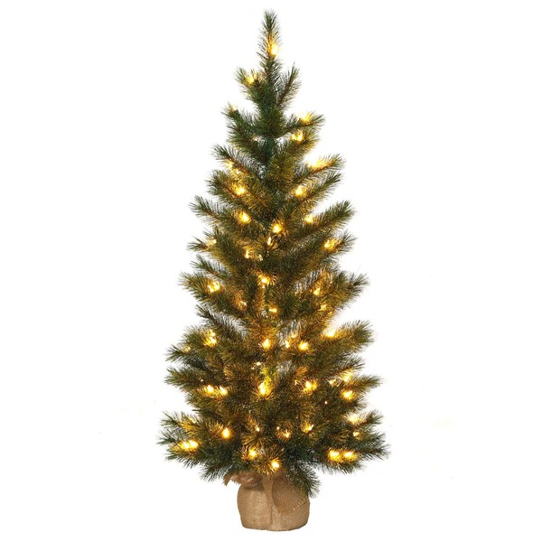artplants Deko Tannenbaum Ventura, Gefroren, Leds, 120Cm, Ø65Cm-image