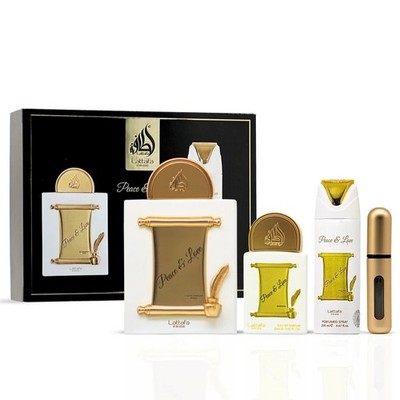 Peace & Love 3-teiliges Eau de Parfum-Geschenkset