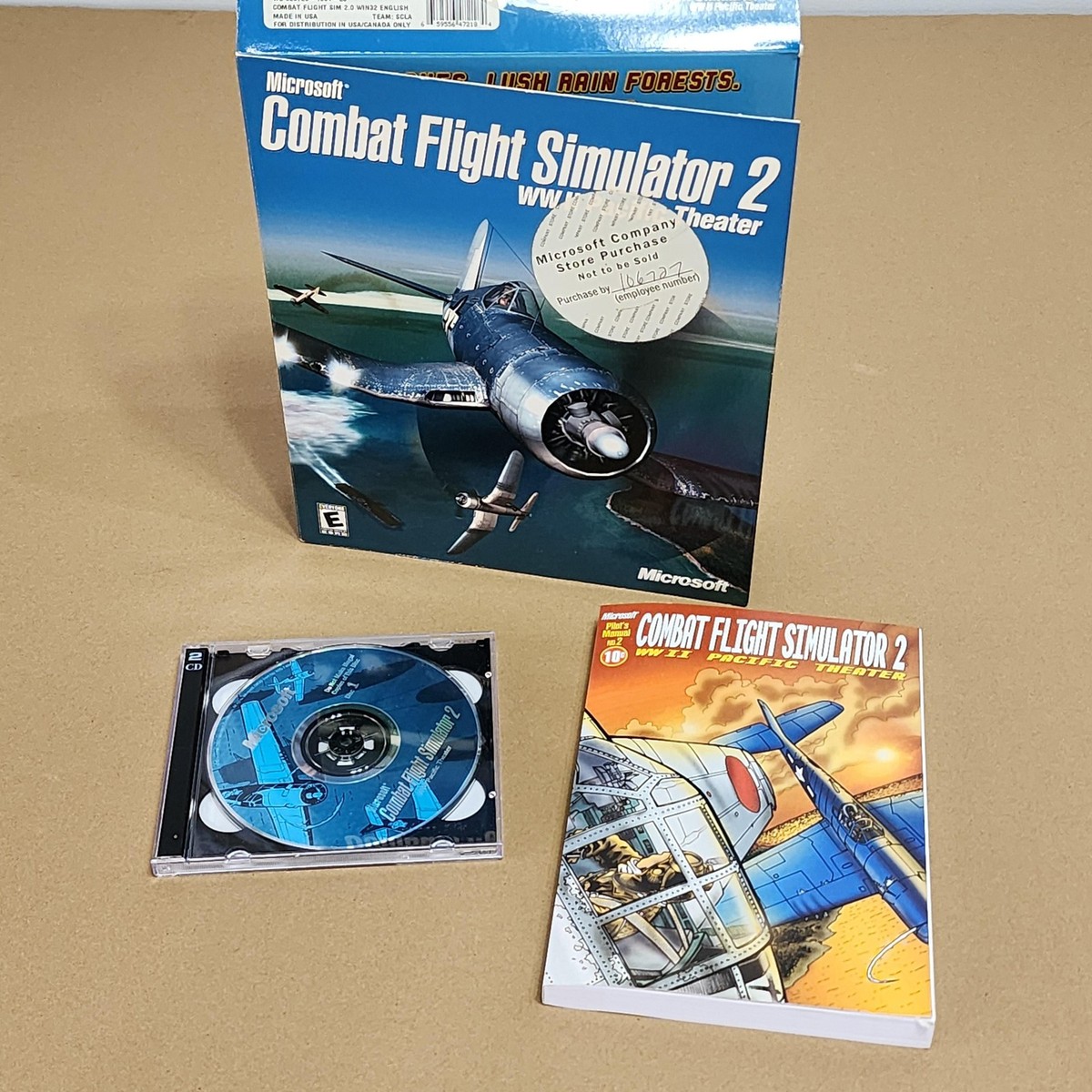 Combat Flight Simulator 2 WWII Pacific Theater PC CD-ROM Microsoft