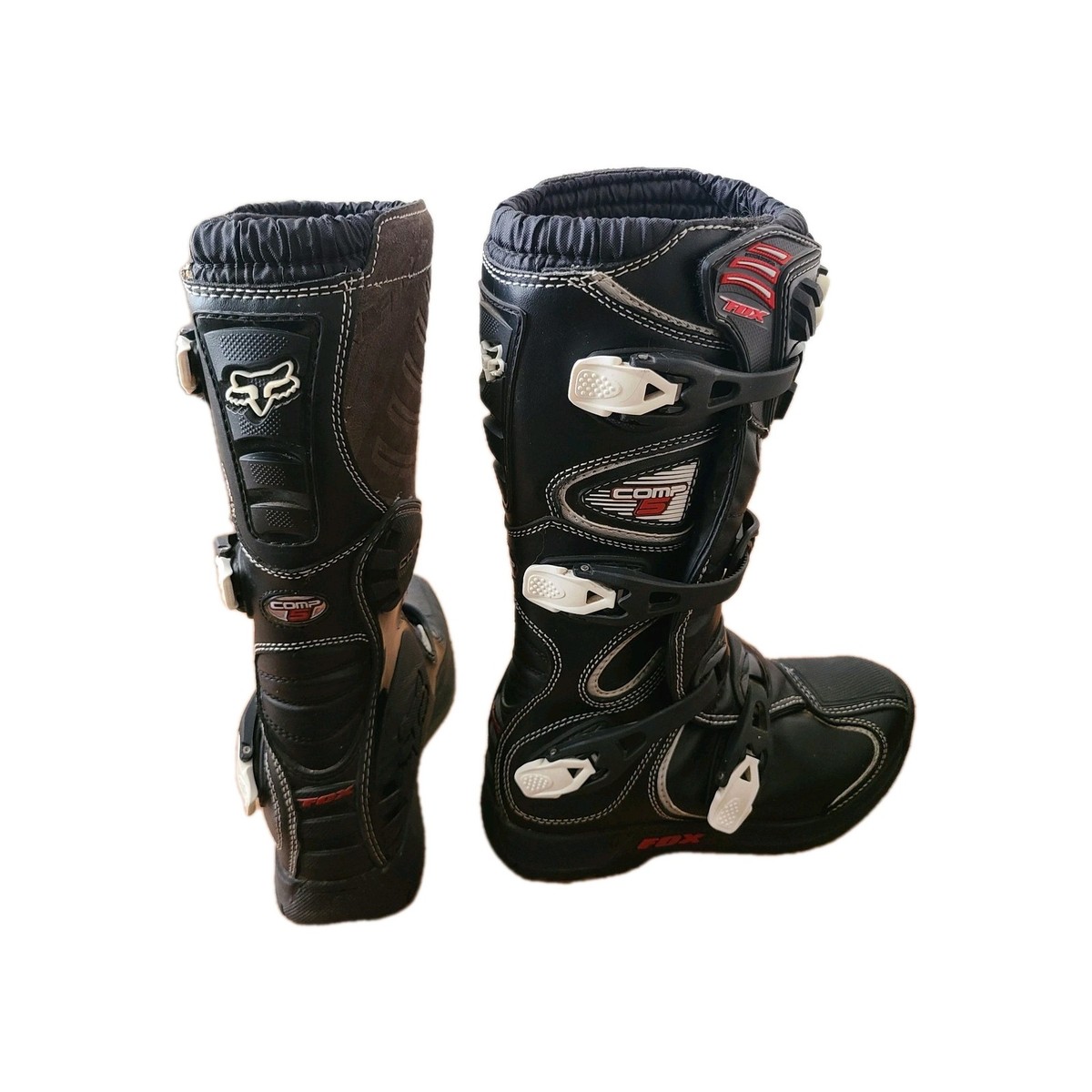 Fox Racing Comp 5 Youth Motocross Boots Size Youth 8 Black EUC | eBay