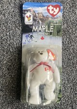 Maple The Bear -1997 McDonald's Ty Beanie Baby With Rare Error 1993/OAKBROOK.