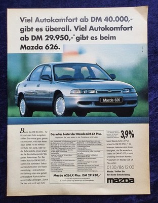 Mazda 626 LX Plus,  originale Werbung aus 1993