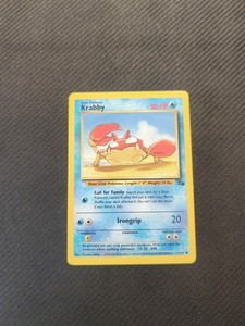 Krabby 51/62 Fossil Pokemon NM