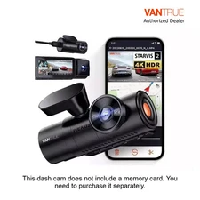 Vantrue N4 Pro 3-Channel 4K Dash Cam, Front+Interior+Rear, WiFi, GPS, IR Night