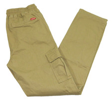 Boy's Levi's Cargo Pants Beige Elastic Waist Tag 16 measured size 27x30
