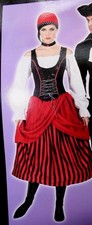 Man and Women Halloween Pirate's Beauty Dress and Pirate Captain costume