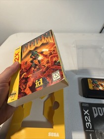 Doom (Sega 32X, 1994) Authentic Complete In Box Good Condition Tested Works