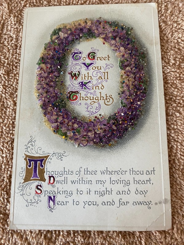 Antique Sweetheart Postcard. Early 1900s used w/a 1¢ postage stamp made-Germany