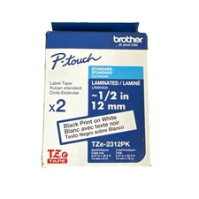 Brother P-touch TZe Laminated Label Tape (tze1312pkg)