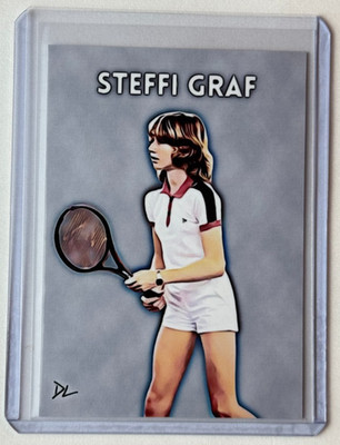 Steffi Graf Limited Edition Artist Signed ''Tennis Legend'' Trading Card 1/10