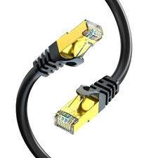Cat7 Ethernet Cable 100ft, Cat7 Outdoor Cable Triple Shielding SSTP 10Gbps 60...