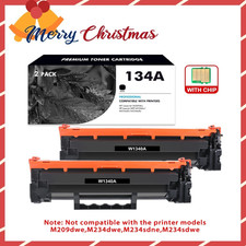 WITH CHIP 2x W1340A 134A Toner Cartridge With HP LaserJet M209dw M234dw M234sdw