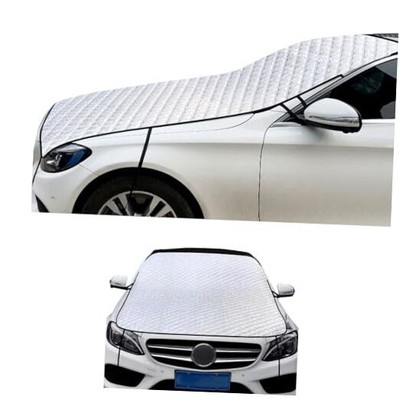 Car Front Windshield Snow Cover for Ice and Snow, Windshield Engine Hood Rear 