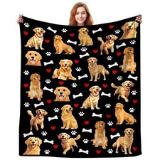Golden Retriever Gifts for Women Cute Dog Stuff Golden Retriever Throw Blanke...