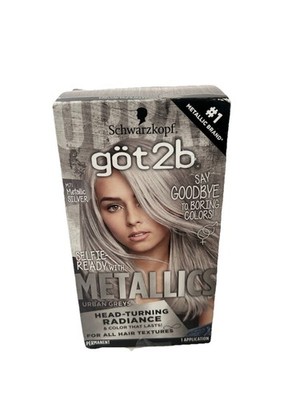 Got2b Metallic Permanent Hair Color  M71 Metallic SILVER New in Box