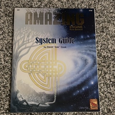 TSR Amazing Engine System Guide Rule Booklet Role Playing Game 1993
