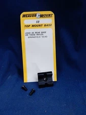 Weaver Rear Top Mount Scope Base 59 Gloss #48059 Springfield 03-A3