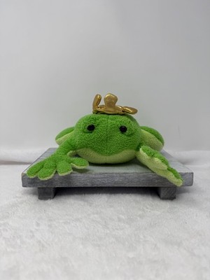 Animal Adventure Green FROG PRINCE 8'' Plush Stuffed Toy