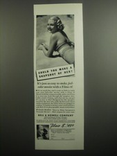 1937 Bell  Howell Filmo 8 Movie Camera Ad - Could you make a snapshot of her 