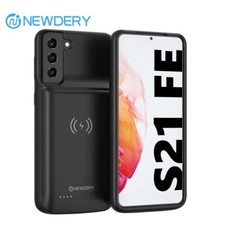 8000mAh Battery Case for Samsung S21 FE Wireless Charging Power Bank Case