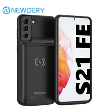 8000mAh Battery Case for Samsung S21 FE Wireless Charging Power Bank Case