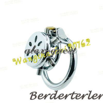 Stainless Steel Adjustable Screw Spikes Extrusion Flat Short Chastity Cage Rings