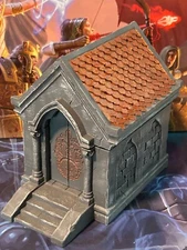 Crypt & Sarcophagus 12 pc set miniature Dungeons & Dragons D&D painted terrain
