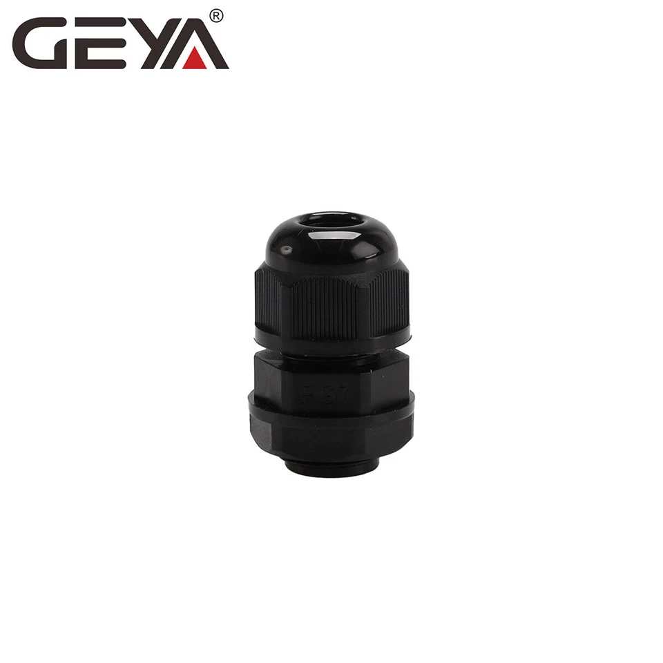 GEYA 20PCS Cable Glands IP68 Nylon Waterproof 3-10mm Dia. with Lock-Nut & Gasket - Image 3 of 4