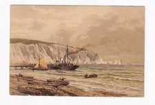 Printed Postcard Alum Bay And Needles