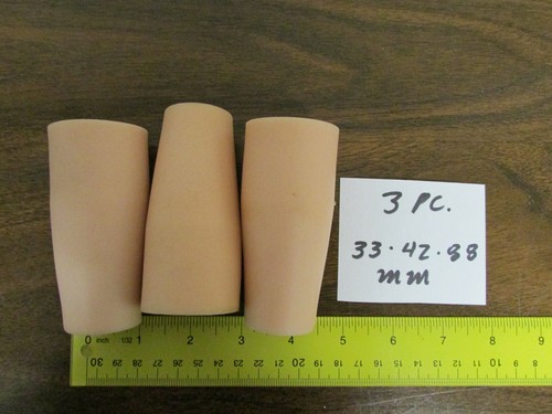 3 Pieces 33mm X 42mm X 88mm Conical Flask Foam Stopper Pink - 第 1/1 張圖片