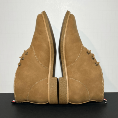 Womens TOMMY HILFIGER Tan Faux Leather Lace Up Ankle Boots  display picture 2