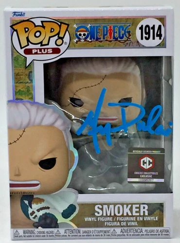 Funko Pop! One Piece PLUS Smoker #1914 CC EX JSA Certified Signed Greg Dulcie