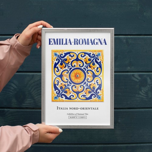 Emilia-Romagna Tile Print | Italian Decorative Tile Wall Art - Picture 7 of 10