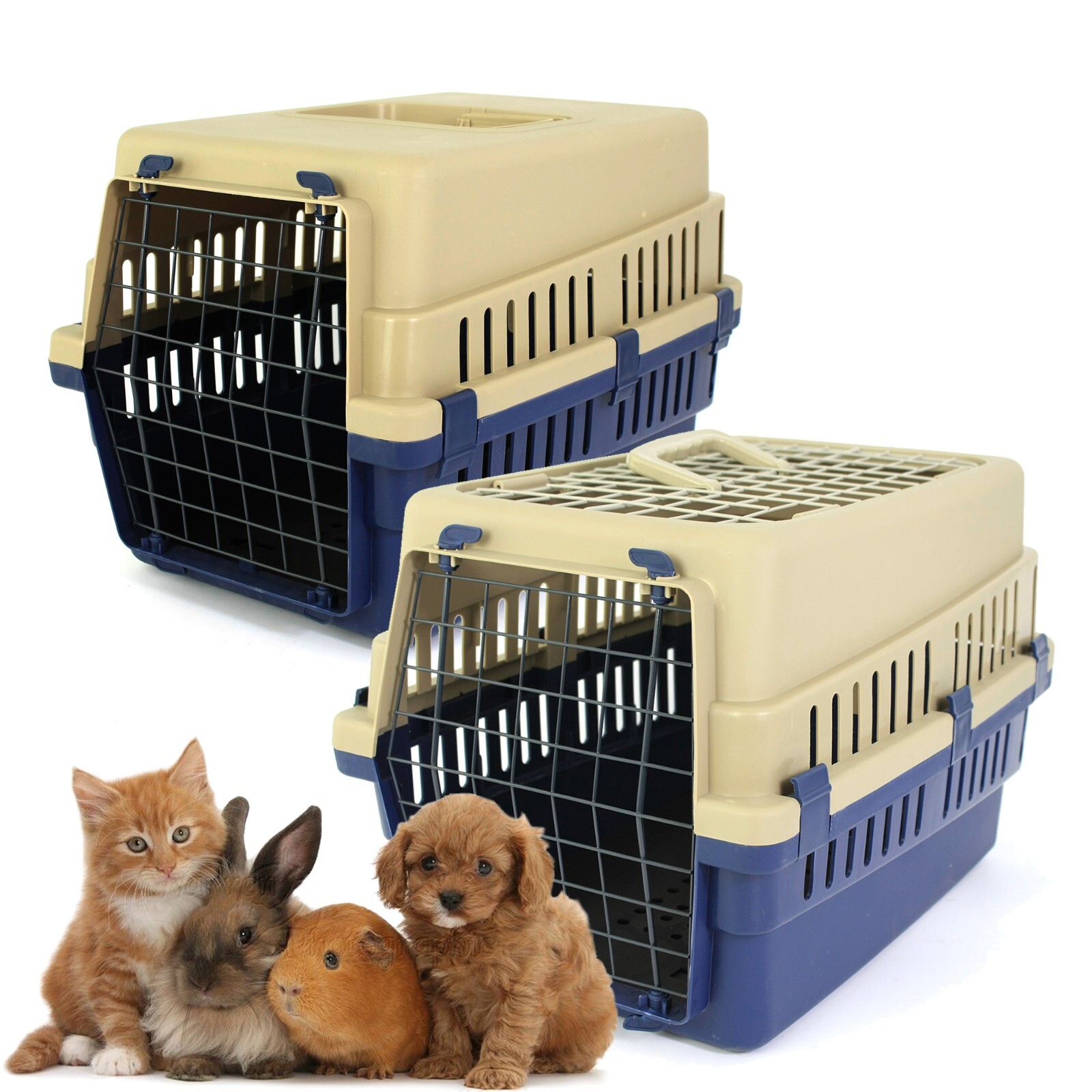 Pet Dog Puppy Rabbit Cat Carrier Basket Bag Cage Portable Travel Kennel