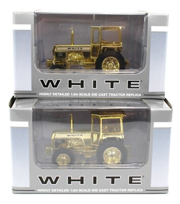 SpecCast 1:64 WHITE 2-105 Open Station & Cab *GOLD CHROME