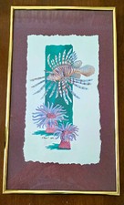Lionfish and Sea Anemones -- P. Brent  089 Signed
