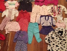 Vintage 80  s Little Girls Clothes Mostly Size 4 LOT OF 26