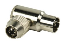 2 x 90 Degree Auline® Female Coax Socket Connector Plug Right Angled TV Aerial